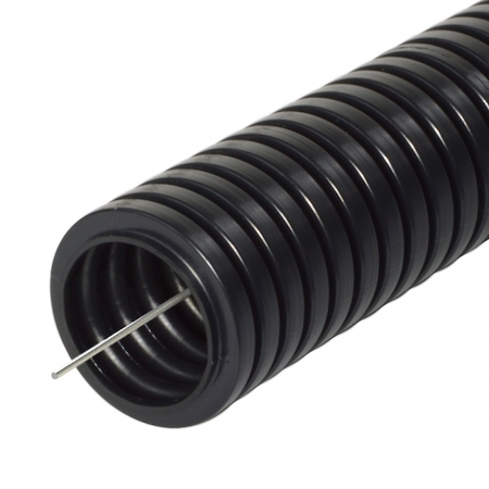 Промрукав flexible pipe ultra-resistant black 25 mm (50 m)