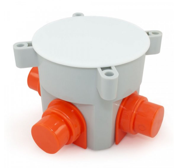 Промрукав distribution box (HF) 70x72 mm (120 pcs) gray