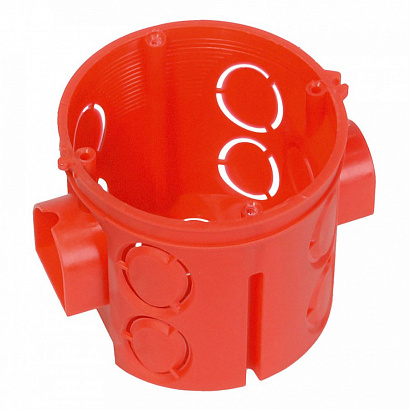 Промрукав deep mounting box (HF) 68x62mm red (1/160)