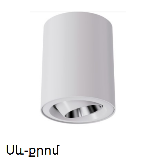 Electrica լուսատու արտաքին շարժական (S-G12B) 12W 4000K սև