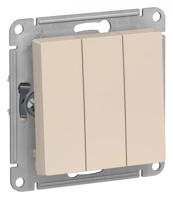 Schneider Atlas Անջատիչ 3 Տեղ Բեժ