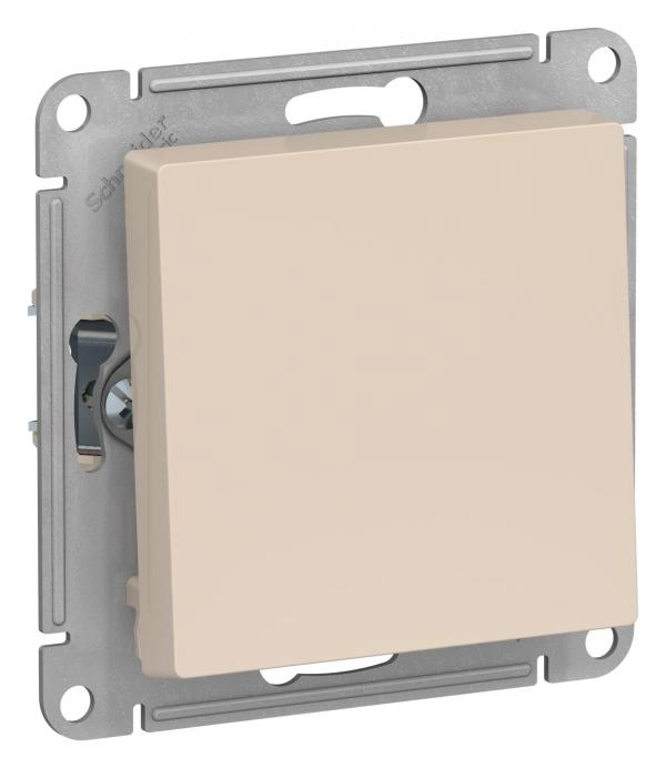 Schneider Atlas Զանգի Սեղմակ 1 Տեղ Բեժ