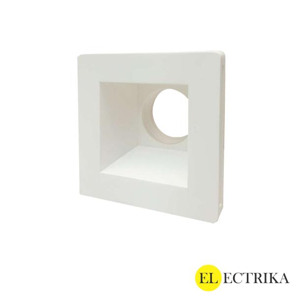 Electrica гипсовая встраиваемая рамка 1 пост (MF400046) 120x120x60мм