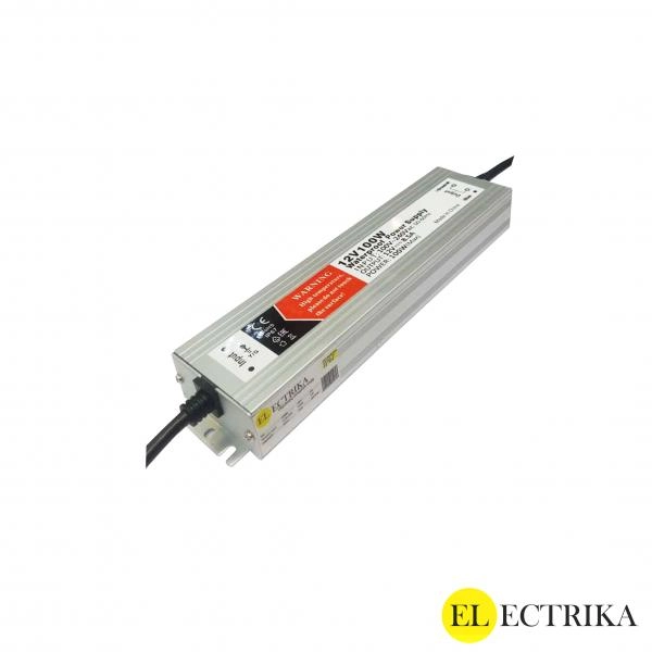Electrica 12V սնուցման բլոկ 100W 8.5A հերմետիկ (222x54x25մմ) IP67