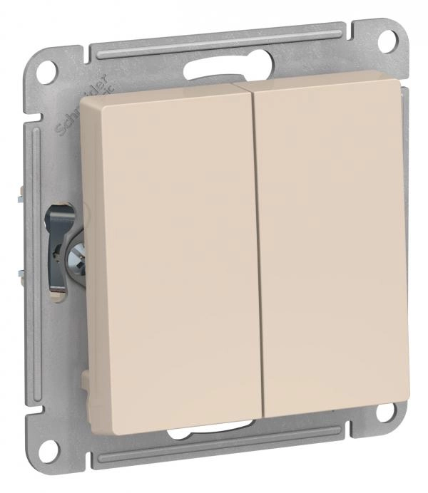 Schneider Atlas Անջատիչ Ռեվերս 2 Տեղ Բեժ