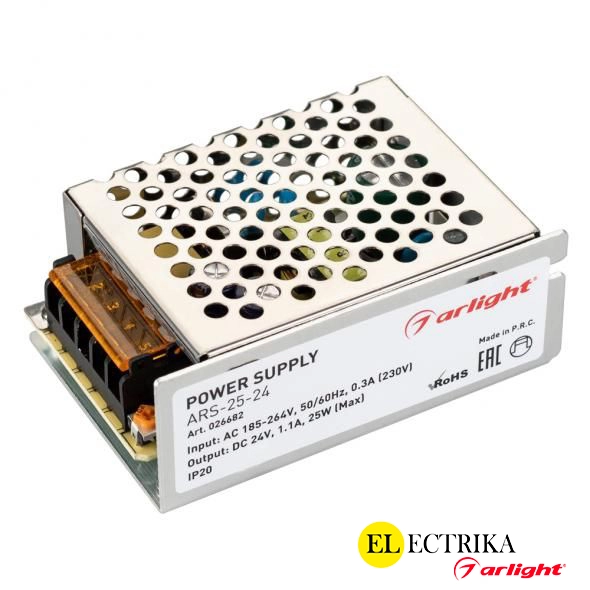 Arlight 24V սնուցման բլոկ 25W 1.1A (85x58x34մմ)